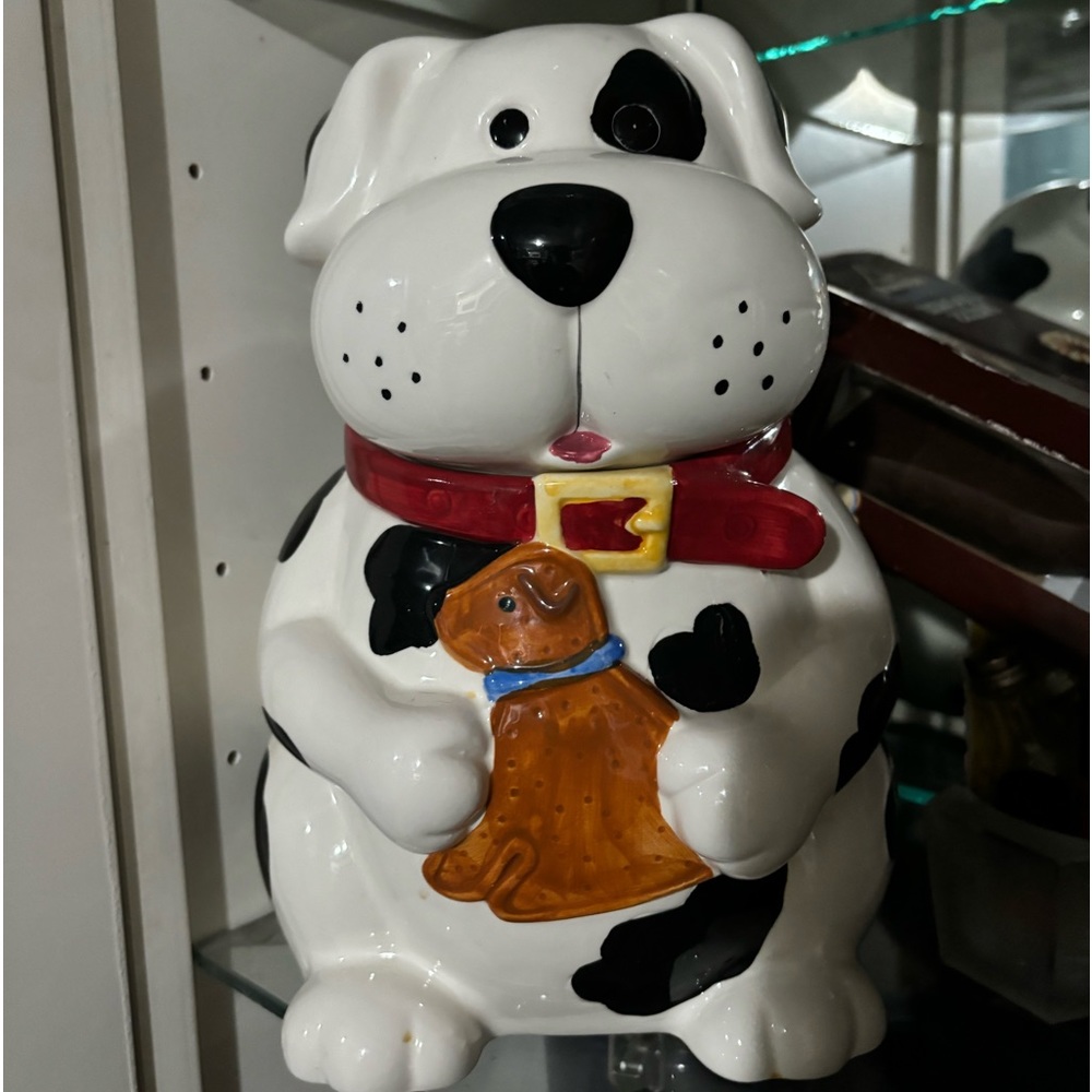 Cka dog cookie jar rare find
